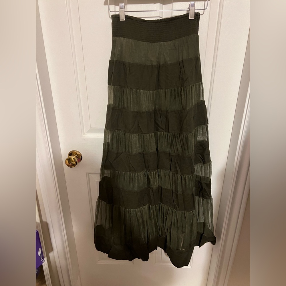 Woman’s long skirt